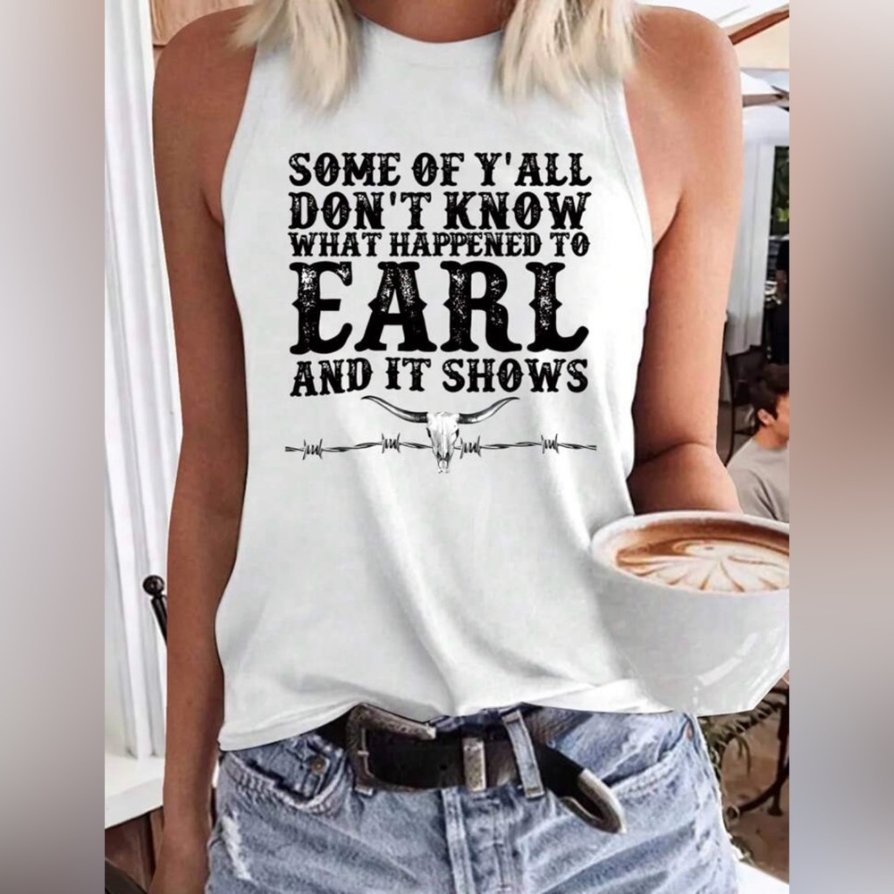 Some of y’all don’t know what happened to earl and it shows Women’s tank size M
